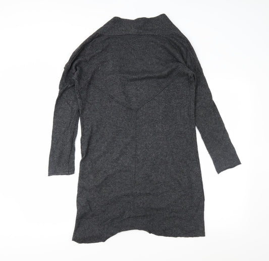 Preworn Womens Grey Wrap Jumper Size 10