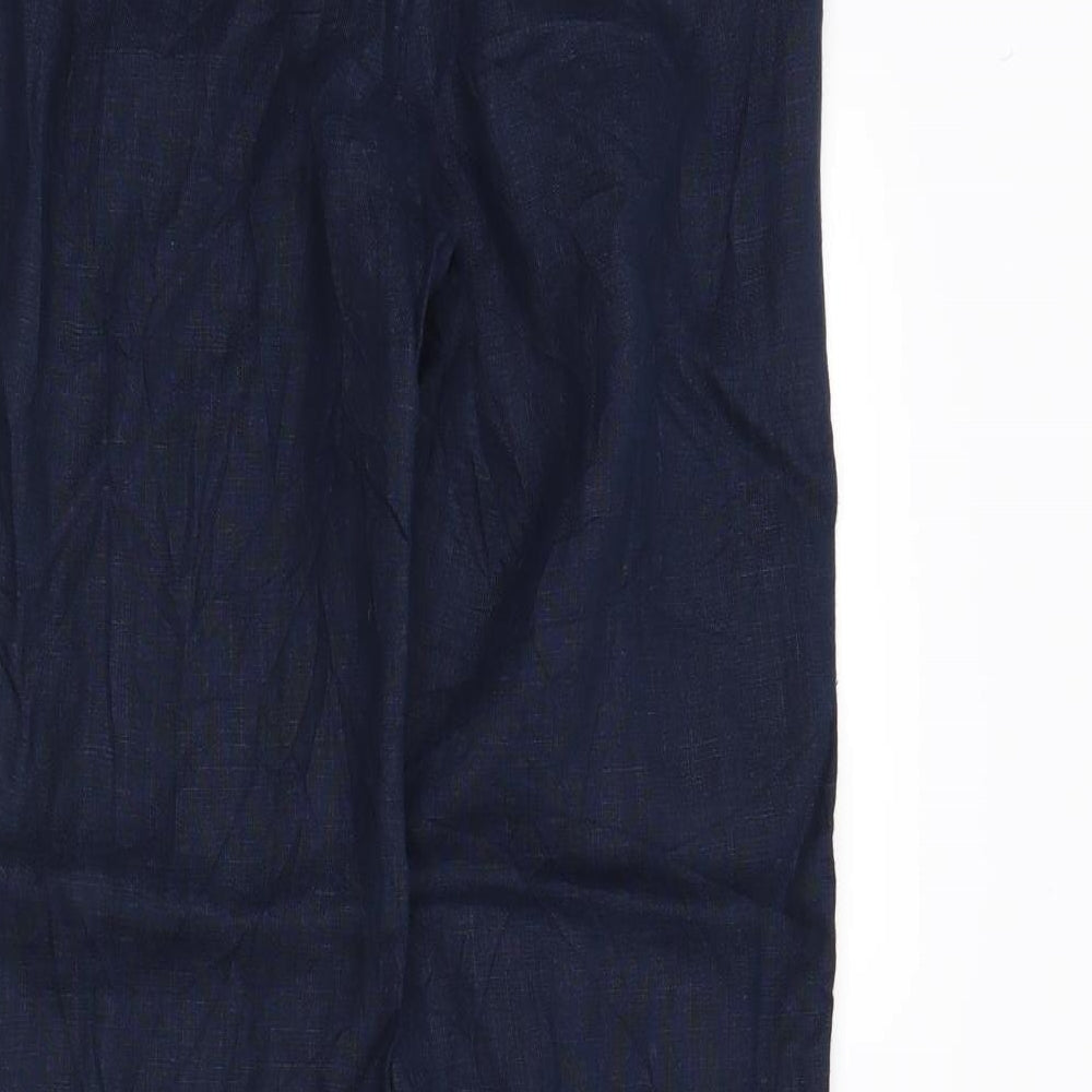 Womens UK Size 8 NEXT Regular Fit Blue Trousers
