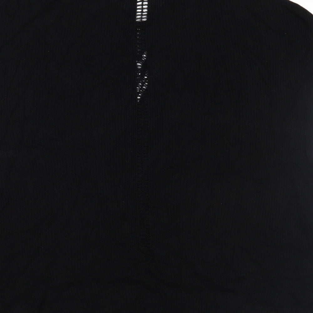 GREAT PLAINS Womens Black Tunic Jumper Size M