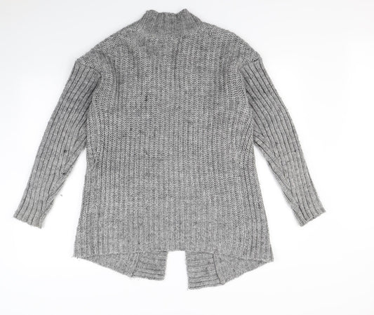 Dorothy Perkins Womens Grey Cardigan Jumper Size 12