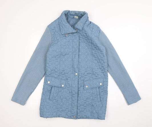 Womens UK Size 14 Gabriella Vicenza Blue Rain Coat