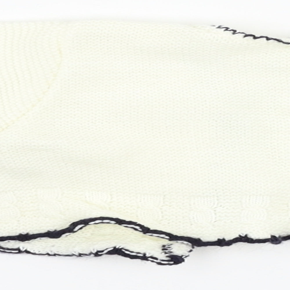 Zip Zap Girls White Cardigan Jumper Size 6-9 Months