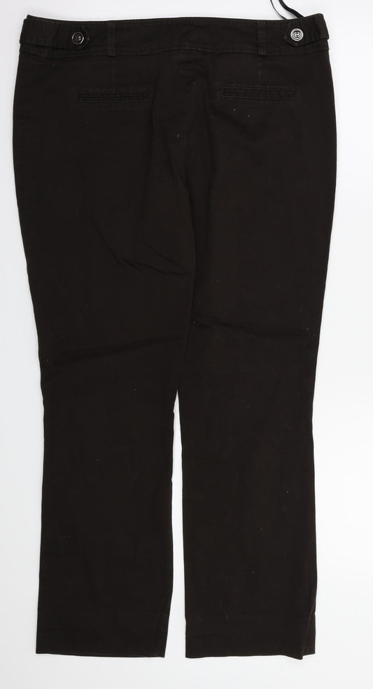 Primark Womens Brown Trousers Size 14 L27 in