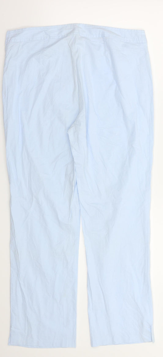 Womens UK Size 32 in Sisley Regular Fit Blue Trousers