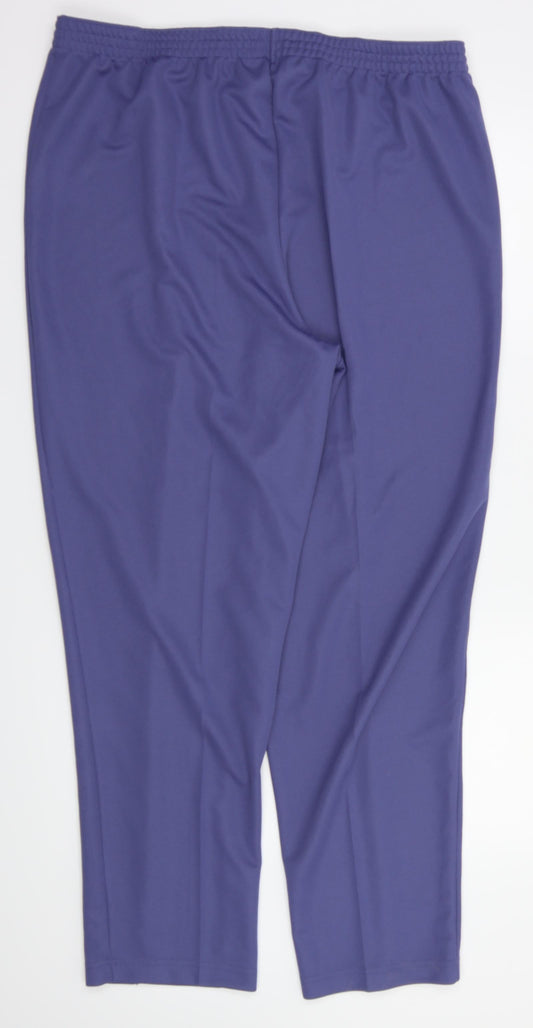 Womens UK Size 20 slimma Regular Fit Purple Trousers