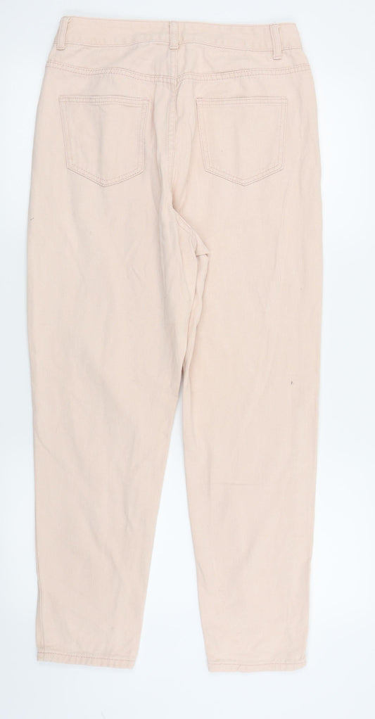 Boohoo Womens Pink Skinny Jeans Size 12 L25 in