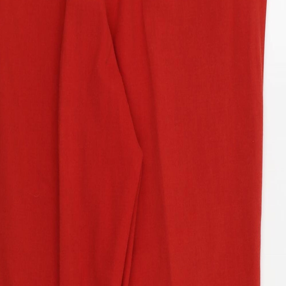 alison nickolas Womens Red Trousers Size 14 L25 in