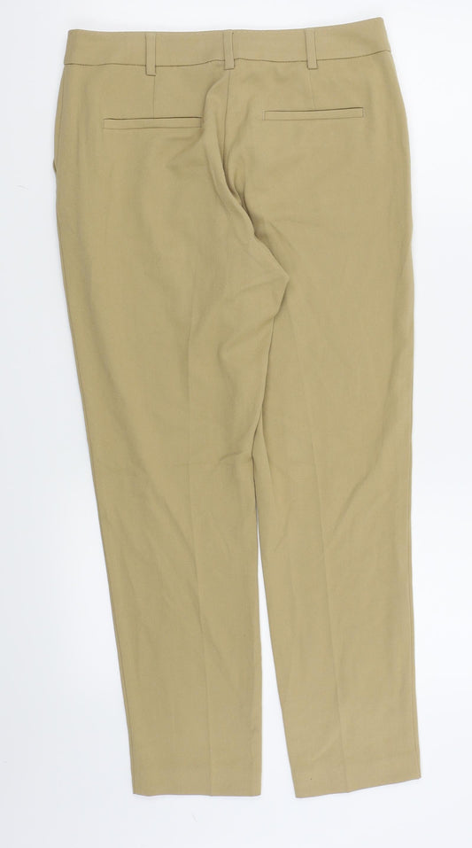 M&S Womens Beige Trousers Size 10 L25 in