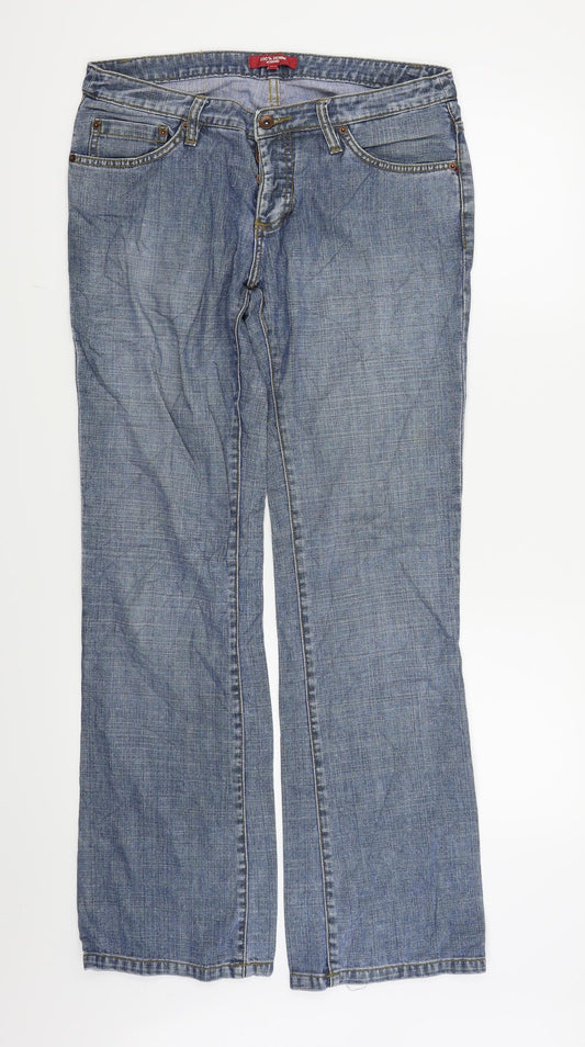 Womens UK Size 31 in RESERVED Regular Fit Blue Trousers
