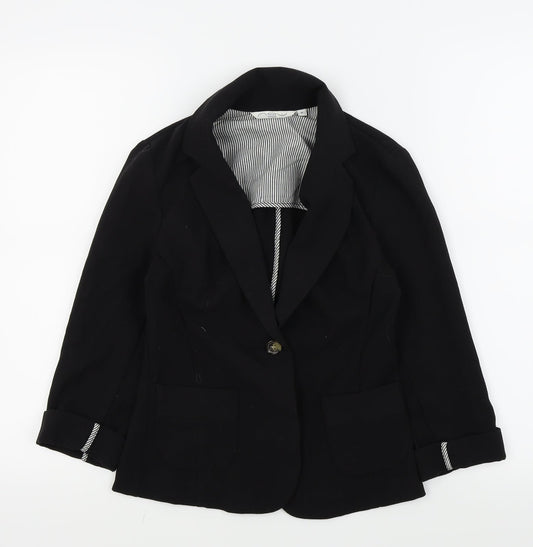 Womens UK Size 6 New Look Regular Black Blazer