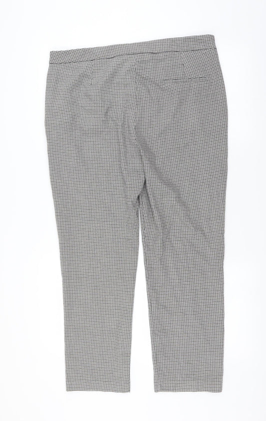 Womens UK Size 2XL Zara Regular Fit Grey Trousers