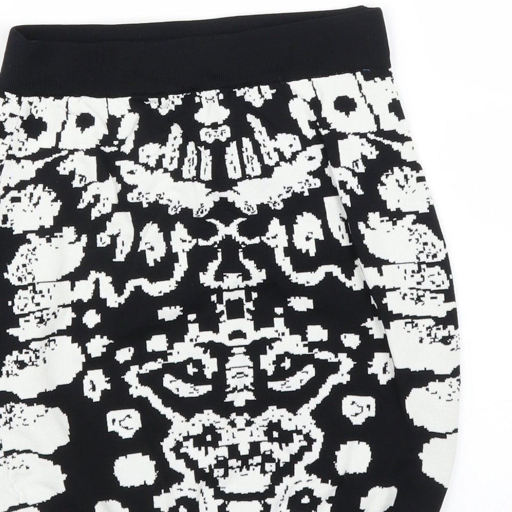 swede paris Womens Black Bandage Skirt Size S
