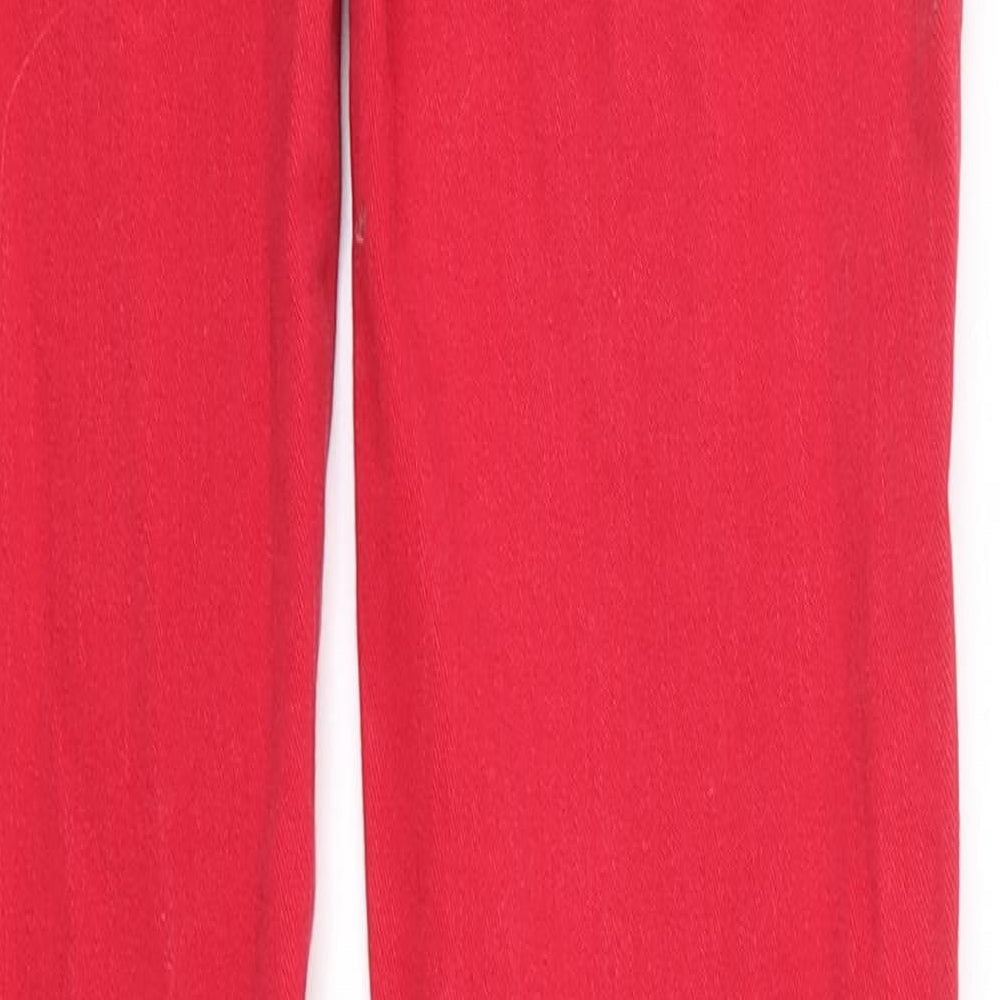 LBT Womens Red Skinny Jeans Size 24 L30 in