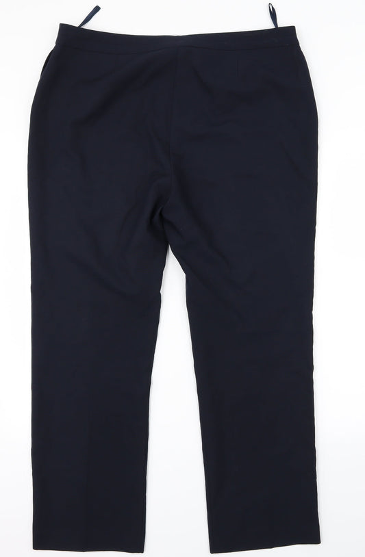 Womens UK Size 16 Bonmarché Regular Fit Blue Trousers