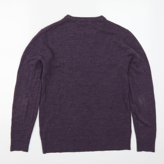 Cedarwood State Mens Purple Pullover Jumper Size XS