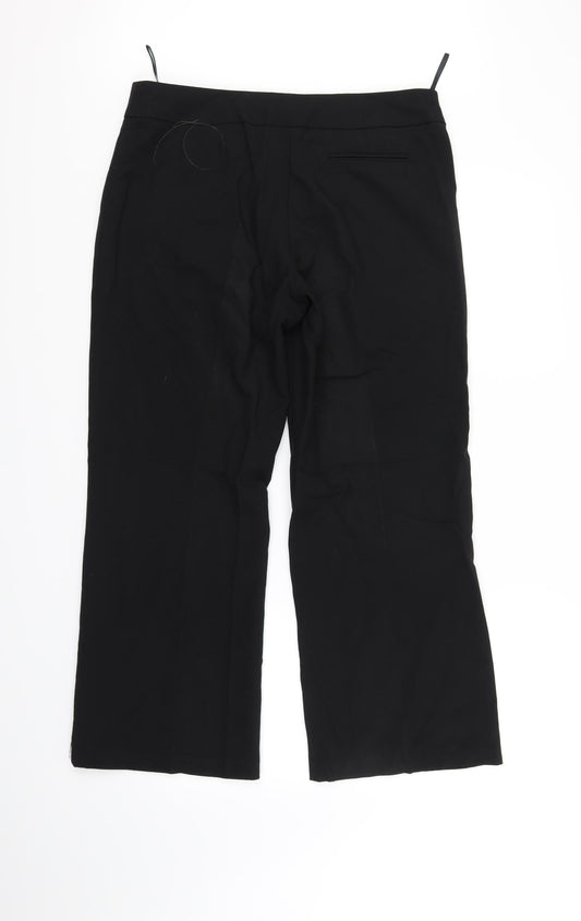 M&Co Womens Black Trousers Size 14 L28 in