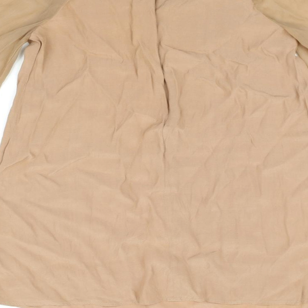 Topshop Womens Beige A-Line Size 10