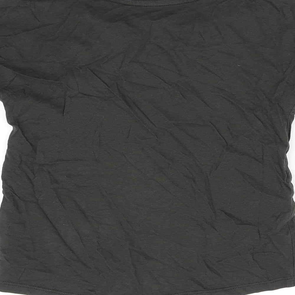 Tu Girls Black Basic T-Shirt Size 6 Years