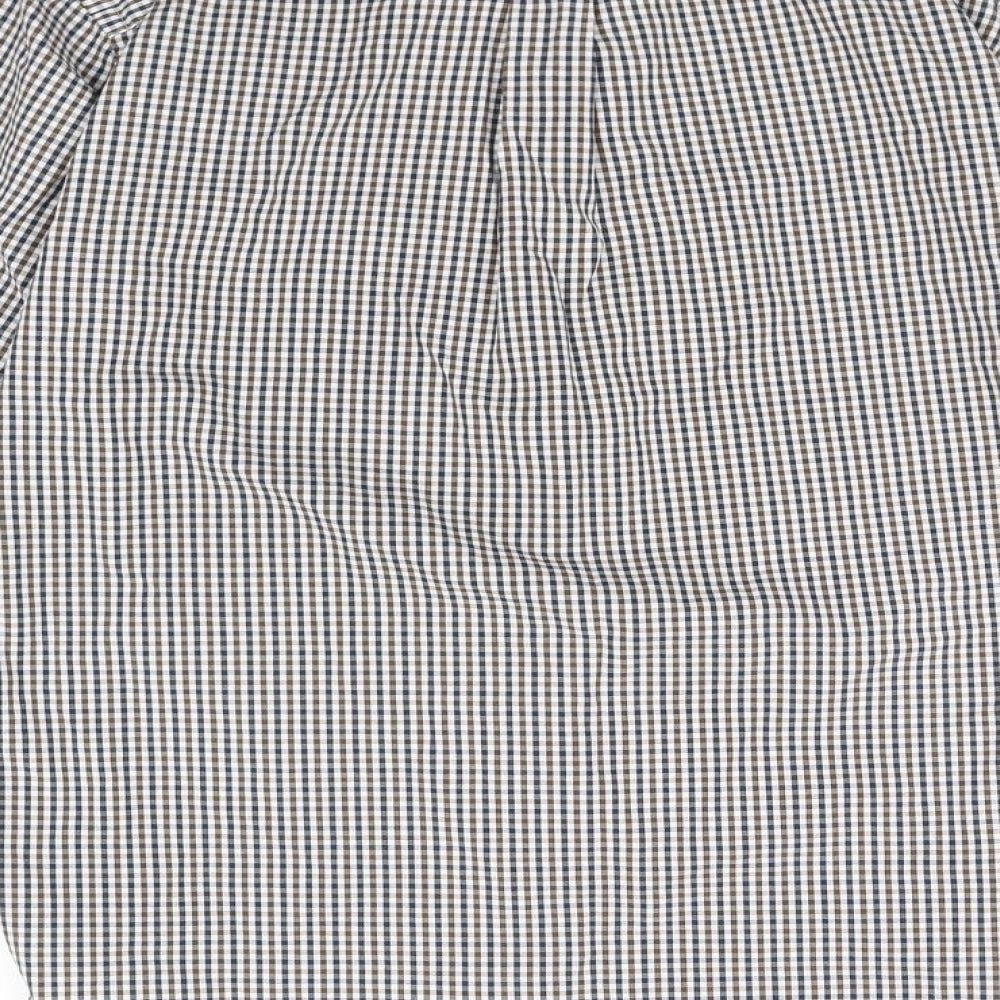 Mens UK Size M NEXT White Button-Up Long Sleeve Casual Shirt