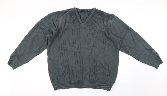 Mens UK Size L BHS Grey Pullover Jumper