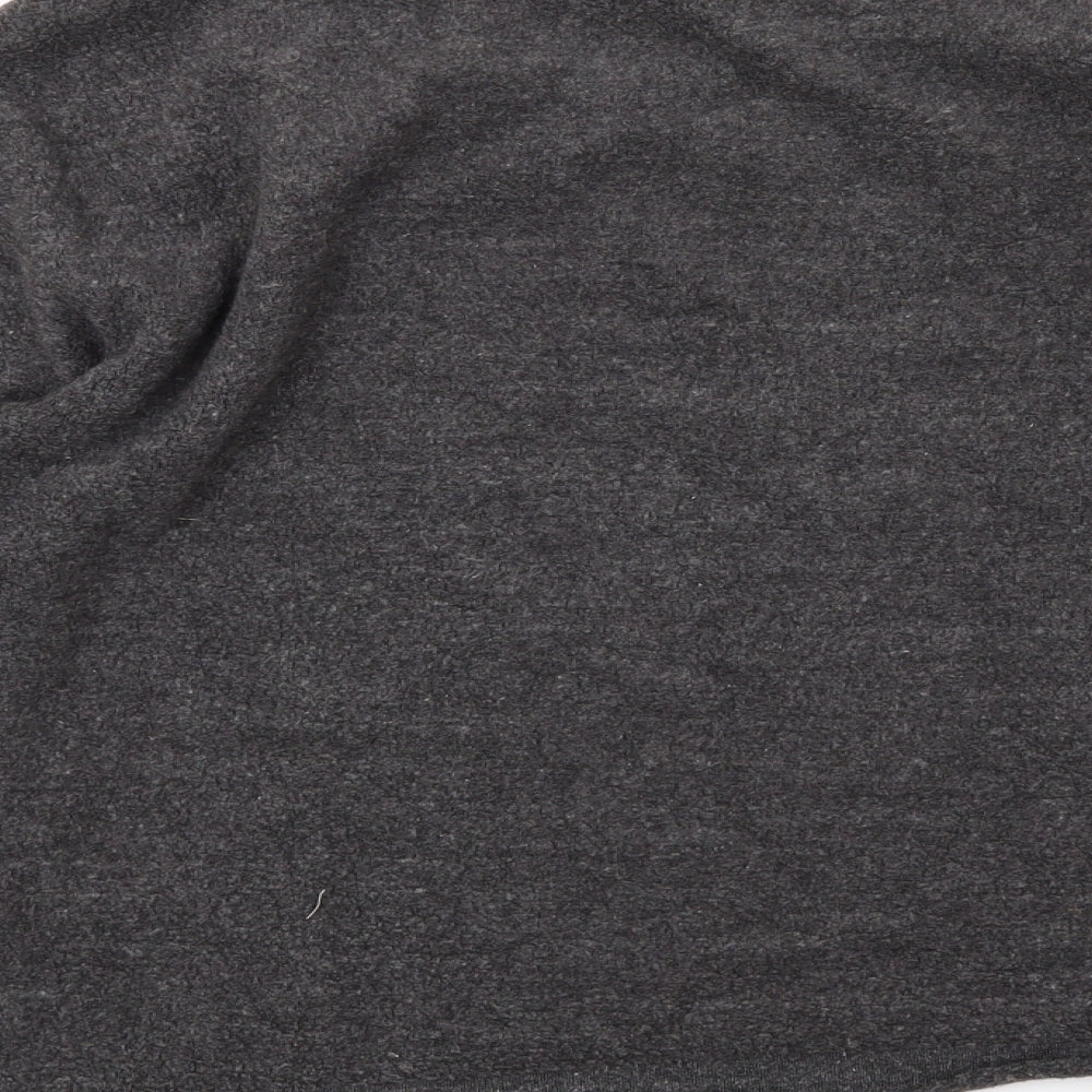 Topshop Womens Grey Fleece Pullover Sweatshirt Size 8