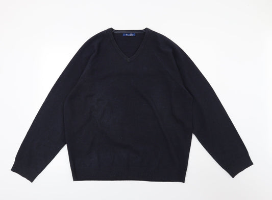 Mens UK Size L BHS Blue Pullover Jumper