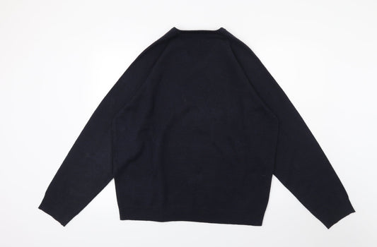 BHS Mens Blue Knit Pullover Jumper Size L