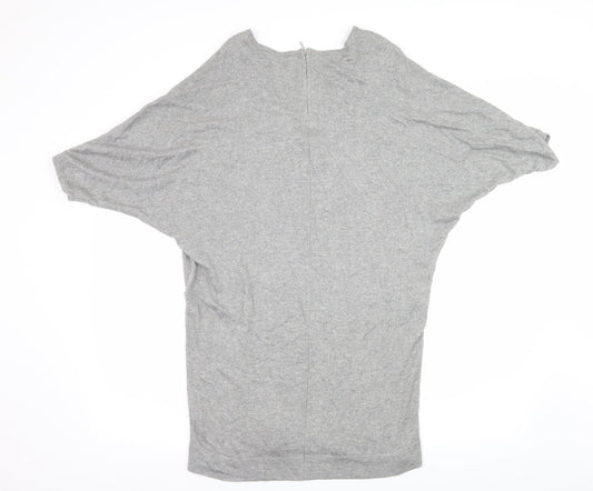 Marks and Spencer Womens Grey Knit Jumper Dress Size 8