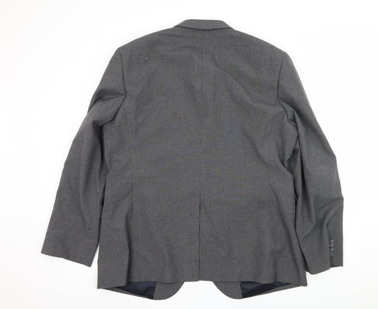 Mens UK Size XL Cedar Wood State Regular Grey Suit Jacket