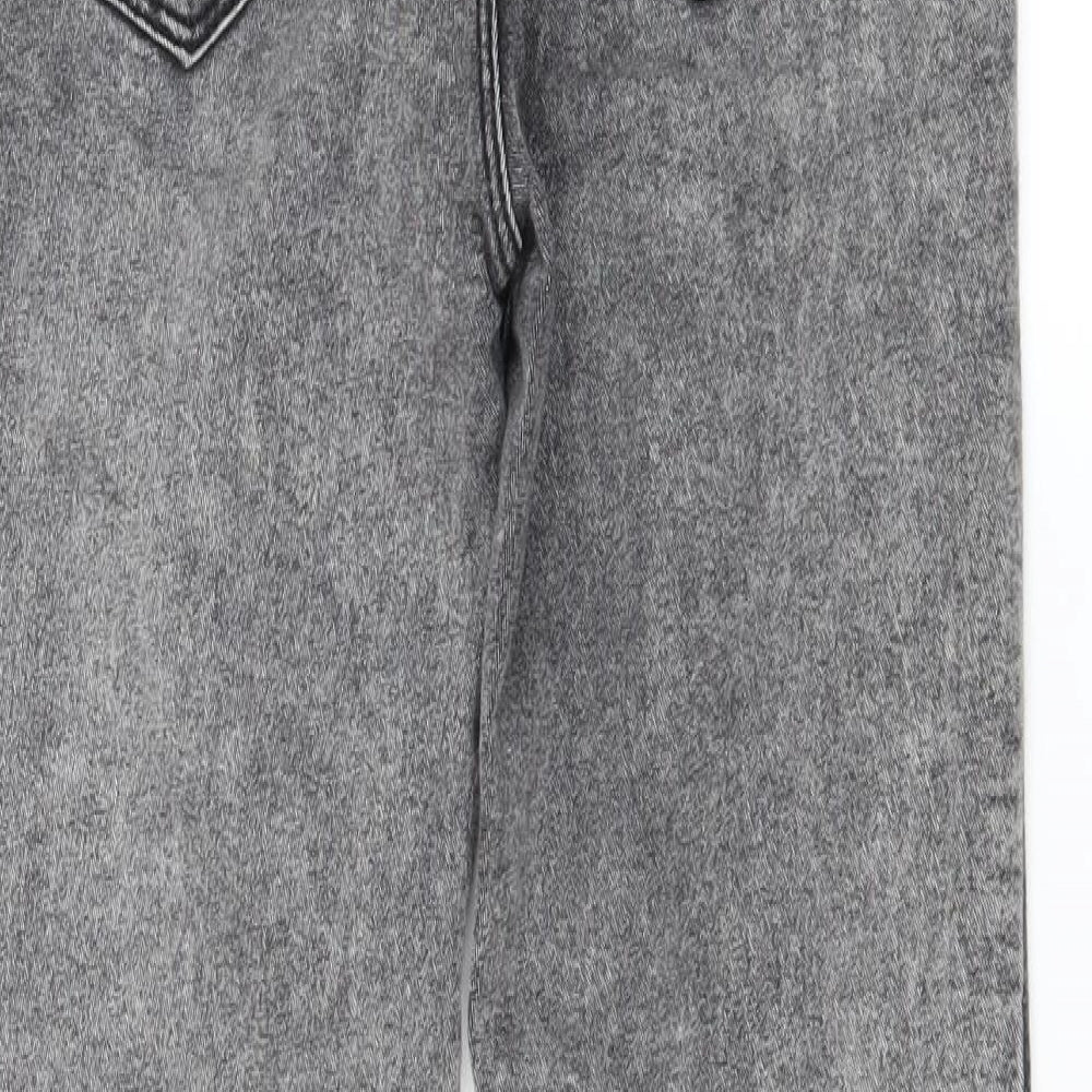 Zara Womens Grey Denim Skinny Jeans Size 8 L29 in