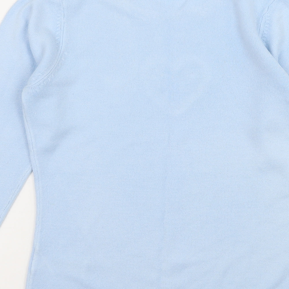 Anne Brooks Womens Blue Knit Pullover Jumper Size 8 - Love Heart