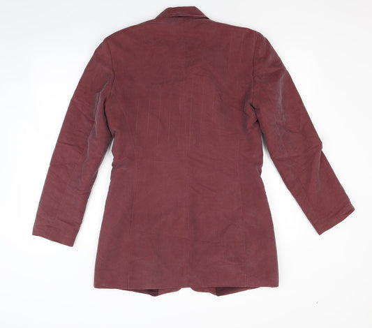 Womens UK Size 12 Etam Red Overcoat