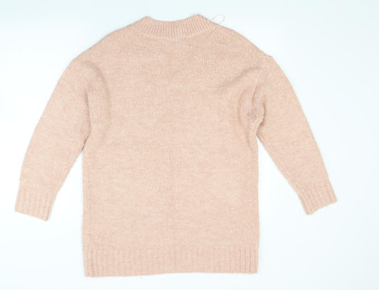 F&F Womens Red Knit Jumper Dress Size 10