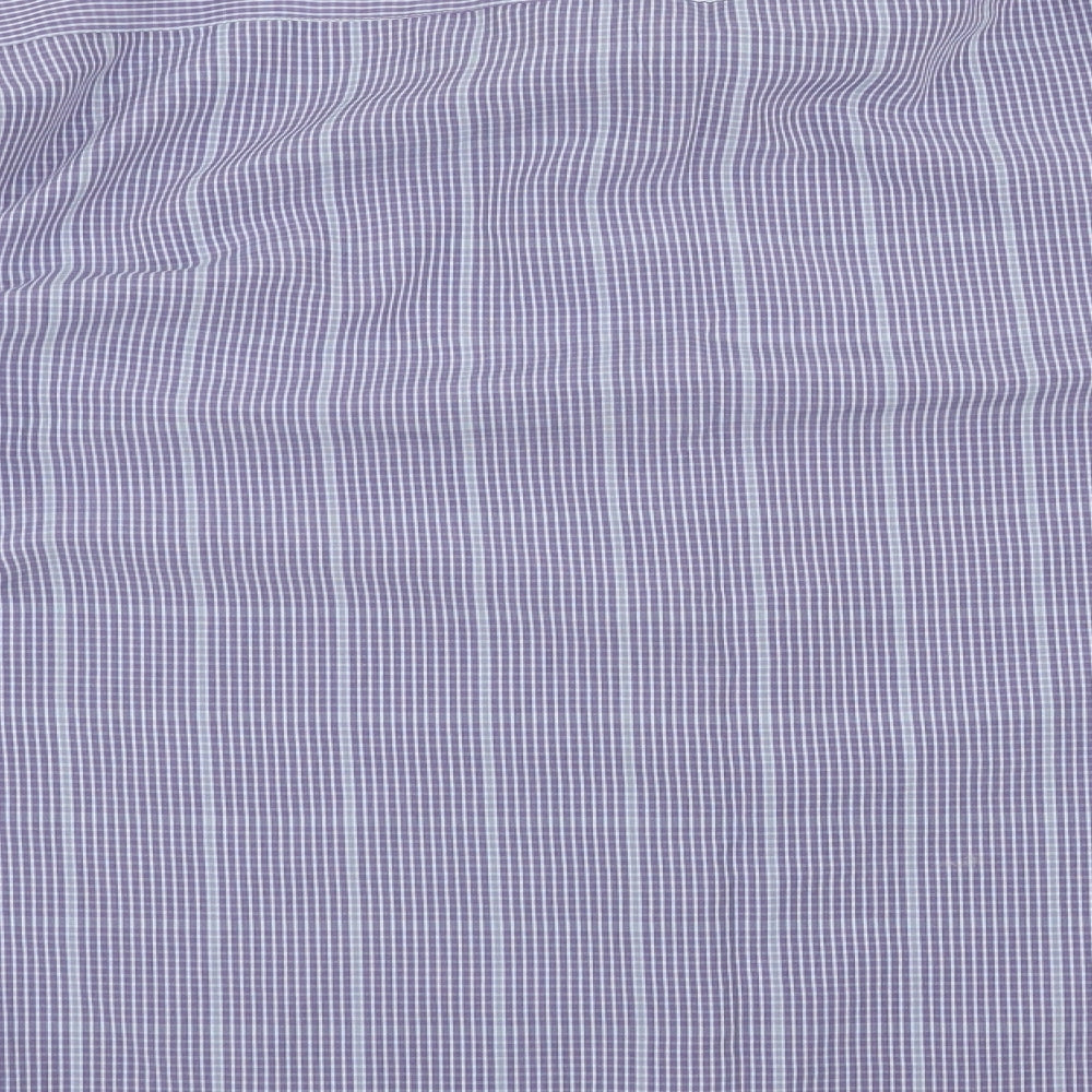 Mens UK Size L Island Earth Blue Button-Up Long Sleeve Casual Shirt