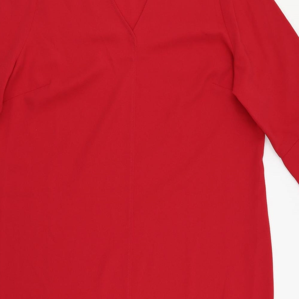 Womens UK Size 18 M&S Red Basic Blouse