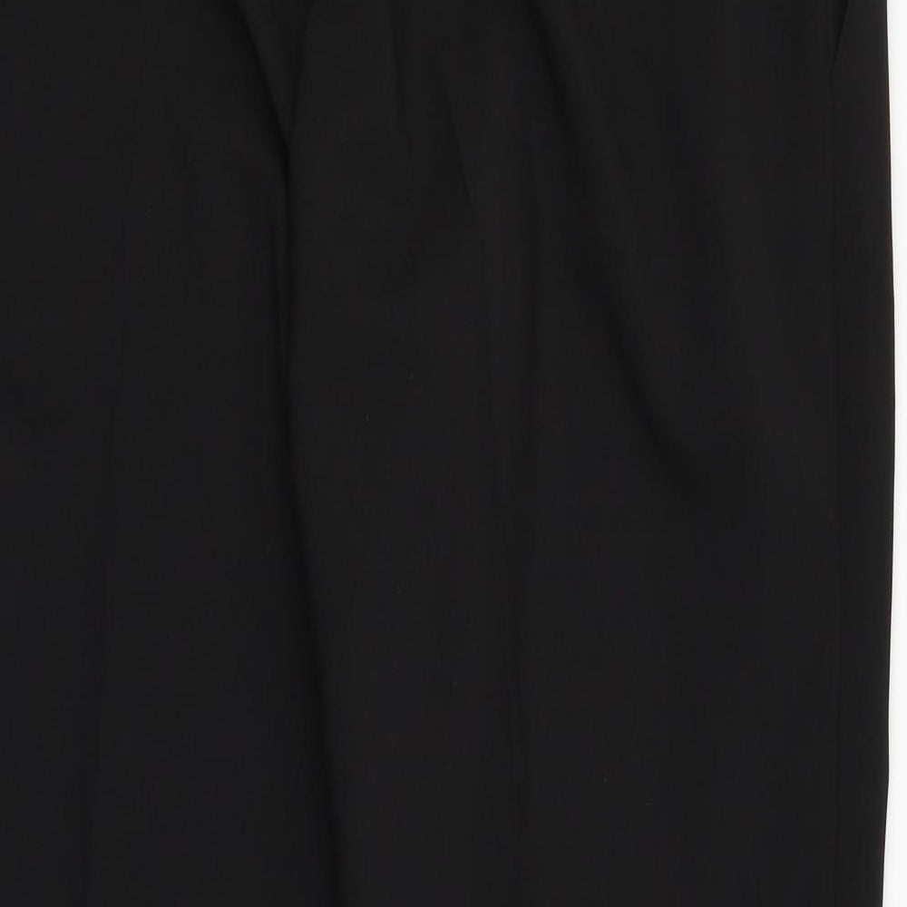 Womens UK Size 18 Select Regular Fit Dress Pants Black Trousers