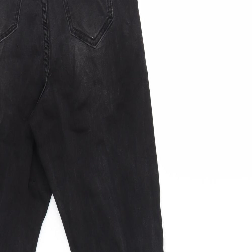 Boohoo Womens Black  Denim Skinny Jeans Size 8 L26 in