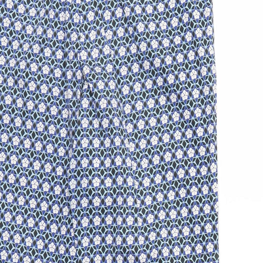 Womens UK Size 10 Topshop Regular Fit Blue Trousers