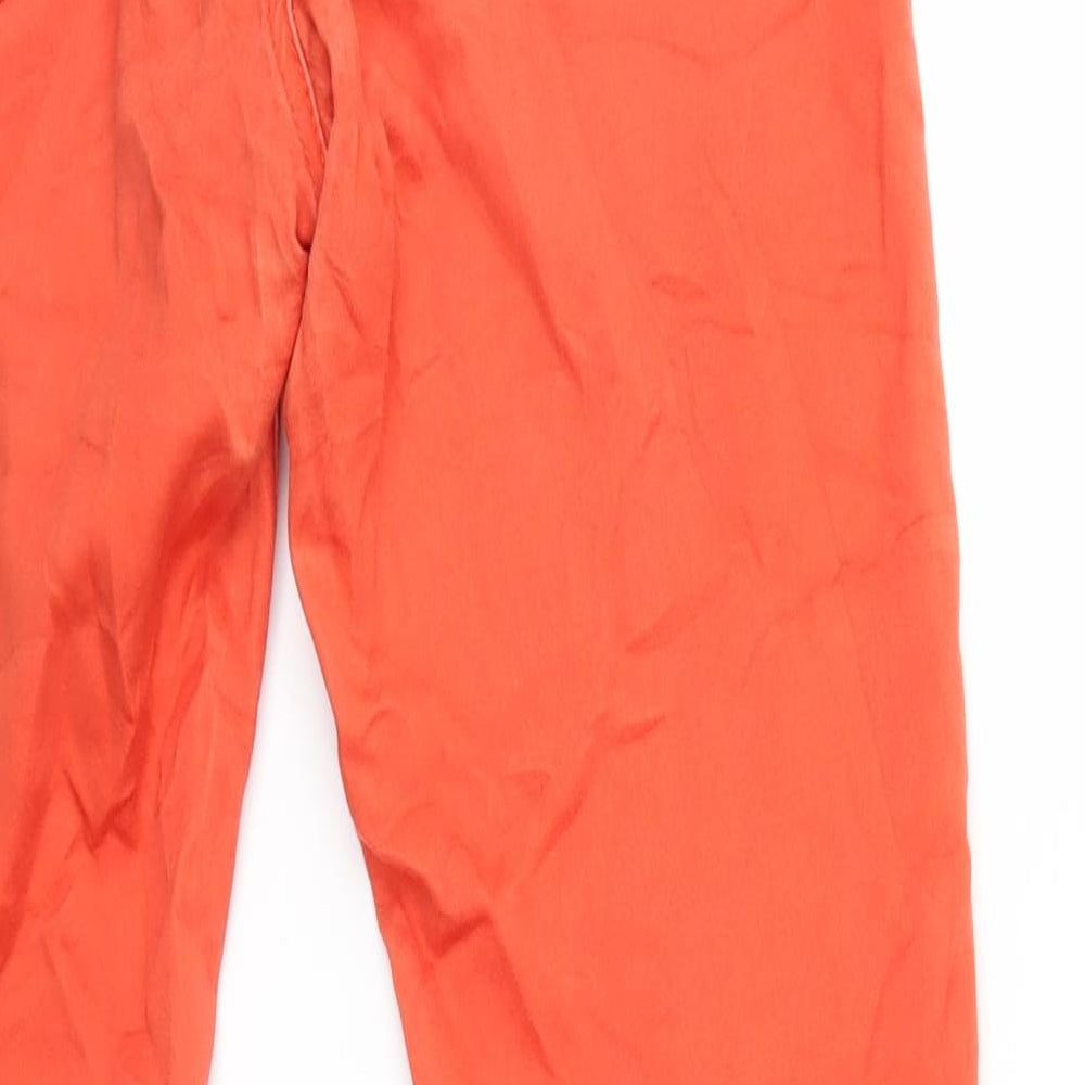 ORSAY Womens Orange Denim Straight Jeans Size 30 in L31 in