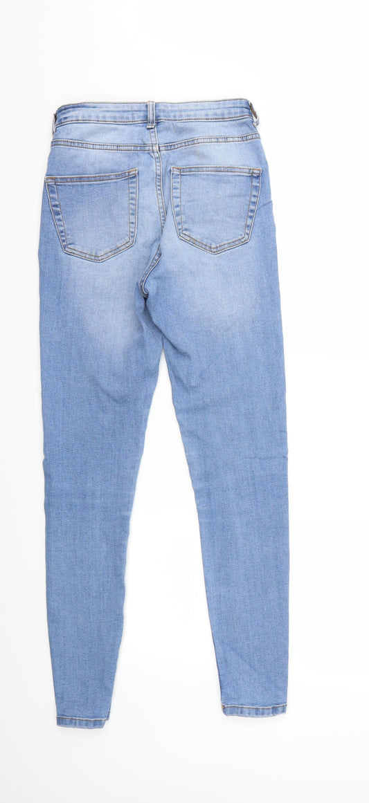 Denim & Co. Womens Blue Denim Skinny Jeans Size 10 L30 in