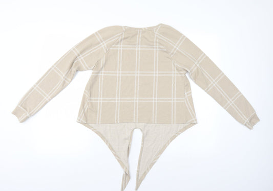 Womens UK Size 10 George Beige Tunic Blouse