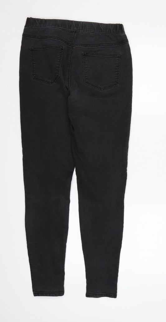 Womens UK Size 8 Papaya Regular Fit Jegging Black Jeans
