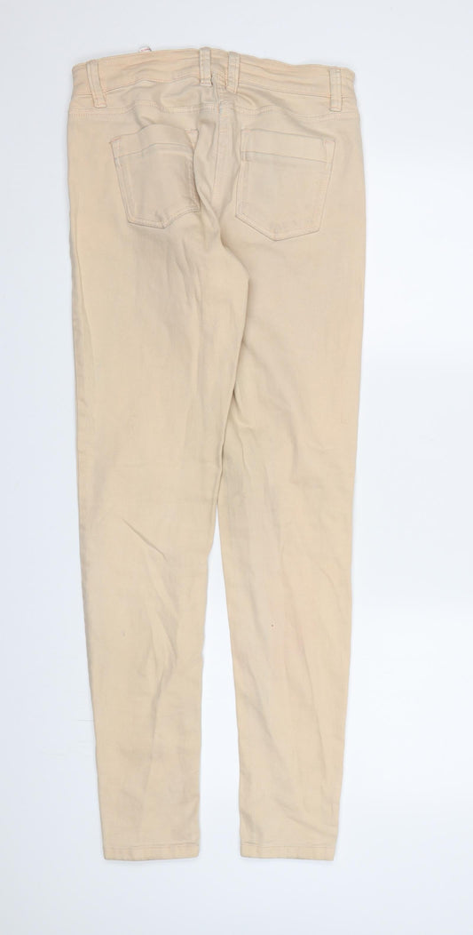 NEXT Womens Pink  Denim Skinny Jeans Size 8 L31 in