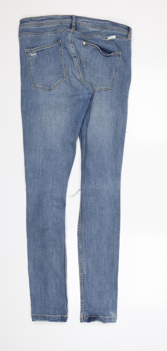 &DENIM Mens Blue  Denim  Jeans  L32 in - Ripped Jeans