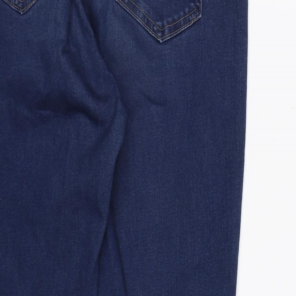 Womens UK Size 12 Preworn Regular Fit Skinny Blue Jeans