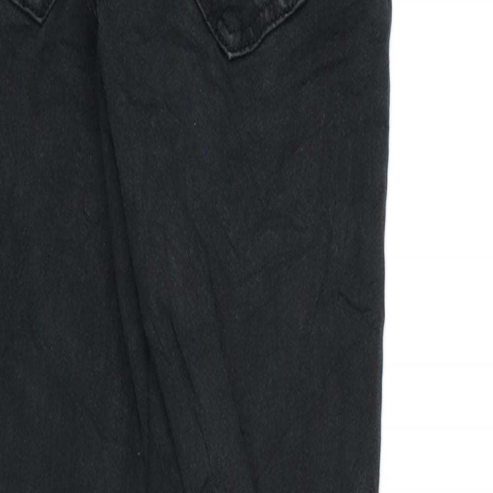 Womens UK Size S Ginatricot Regular Fit Skinny Black Jeans
