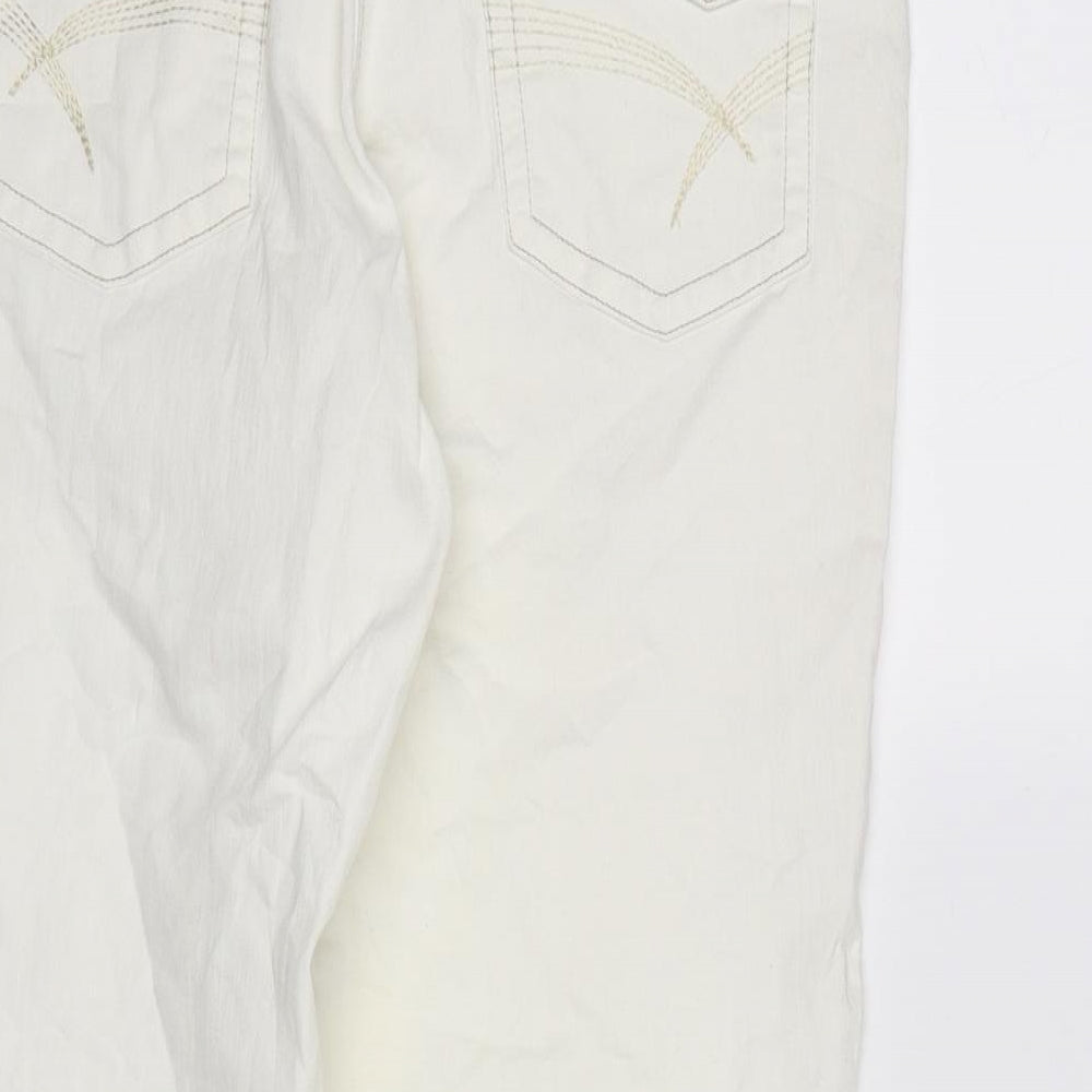 Gerry Weber Womens White Cropped Trousers L21 in