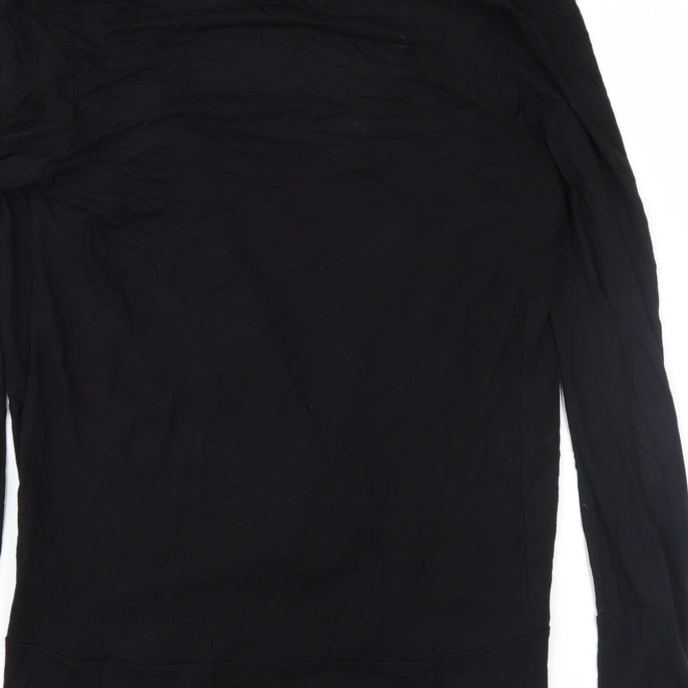 Womens UK Size 10 Oasis Black Basic Blouse