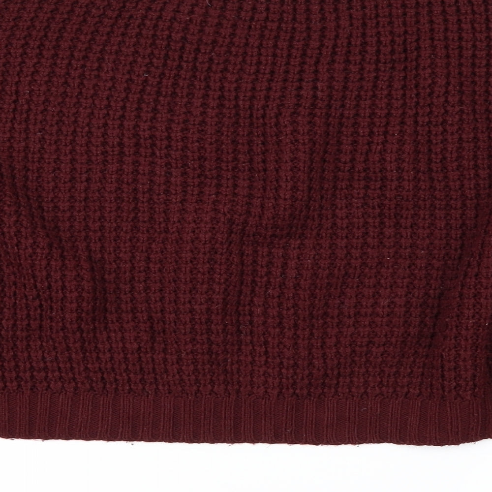 Topshop Womens Red Pullover Jumper Size 10