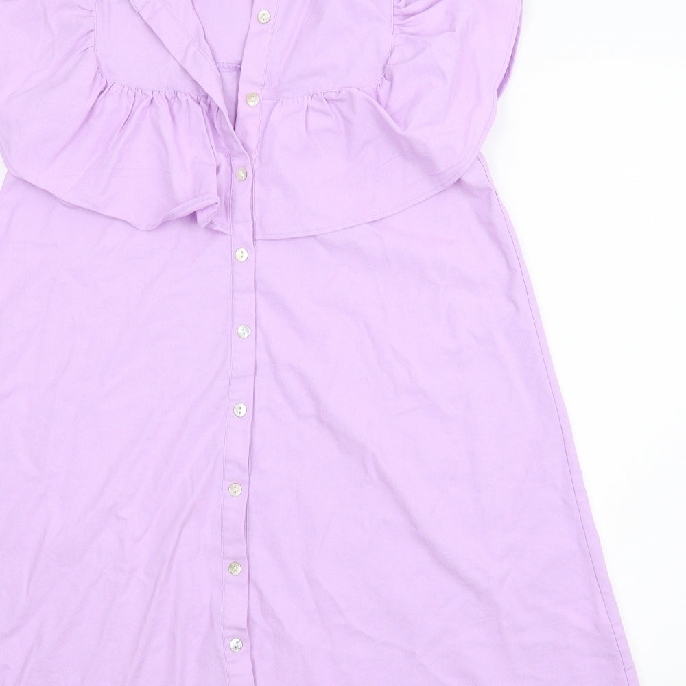 SheIn Womens Purple Shirt Dress Size M